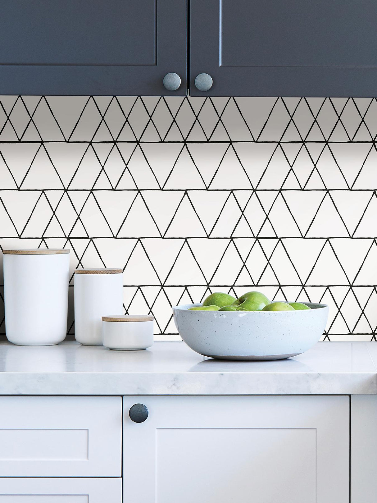 York Black Harris Peel & Stick Wallpaper