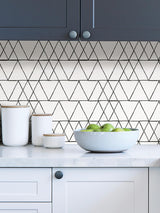 York Black Harris Peel & Stick Wallpaper