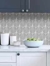 York Grey Dorset Peel & Stick Wallpaper