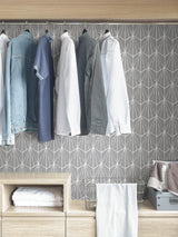 York Grey Dorset Peel & Stick Wallpaper