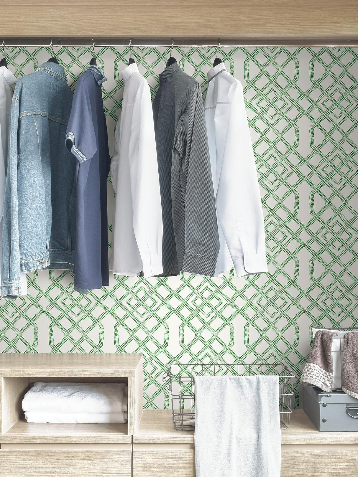York Green Tanner Peel & Stick Wallpaper