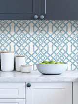 York Blue Tanner Peel & Stick Wallpaper