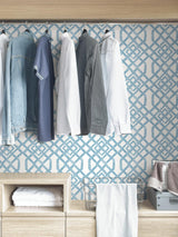 York Blue Tanner Peel & Stick Wallpaper