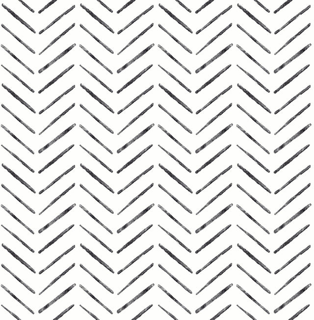York Black Holden Peel & Stick Wallpaper