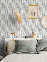 York Black Holden Peel & Stick Wallpaper