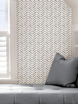 York Black Holden Peel & Stick Wallpaper