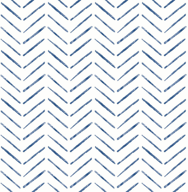 York Indigo Holden Peel & Stick Wallpaper
