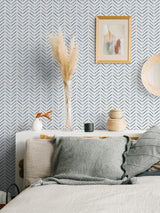 York Indigo Holden Peel & Stick Wallpaper