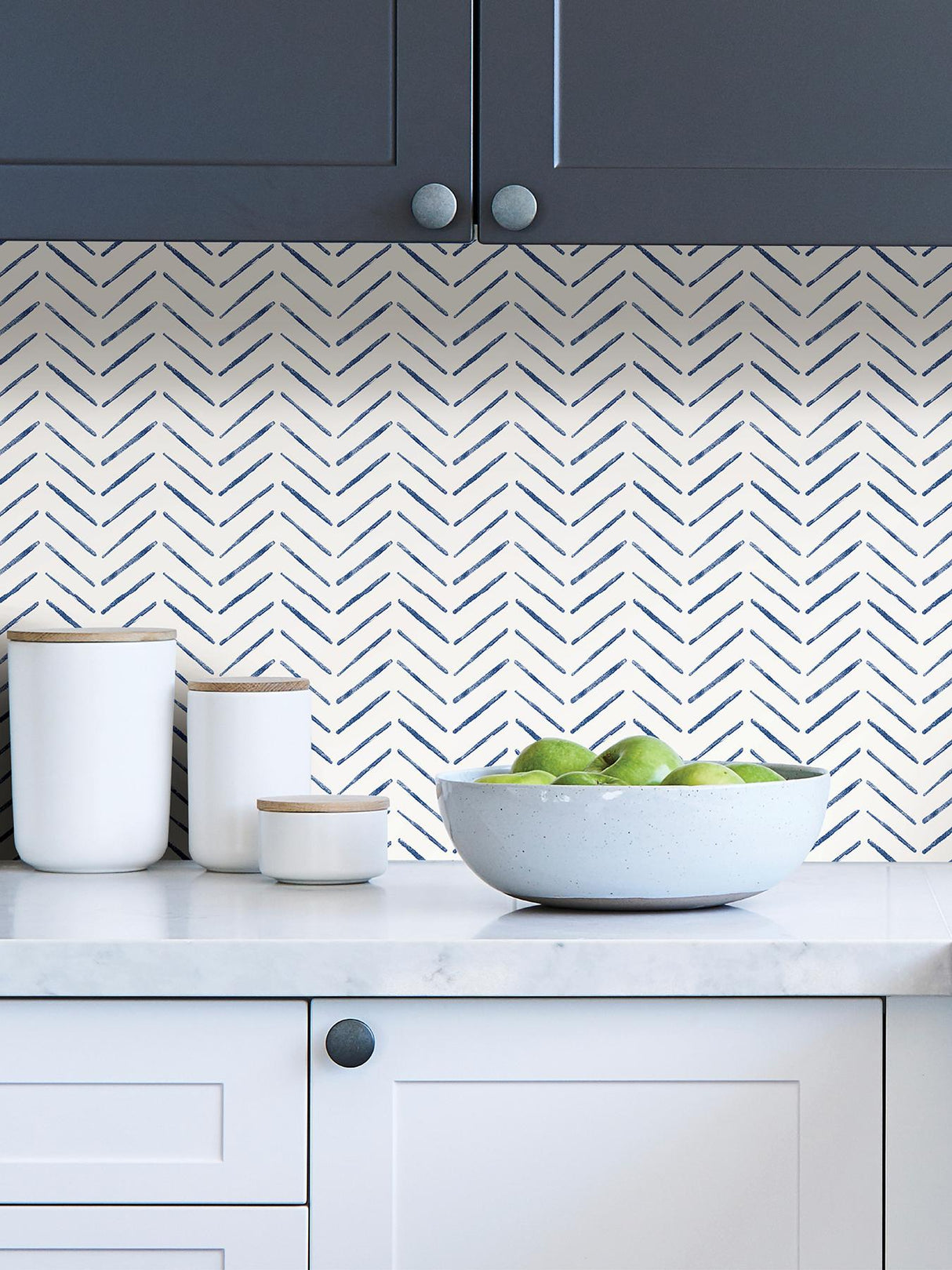 York Indigo Holden Peel & Stick Wallpaper