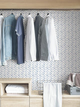 York Indigo Holden Peel & Stick Wallpaper