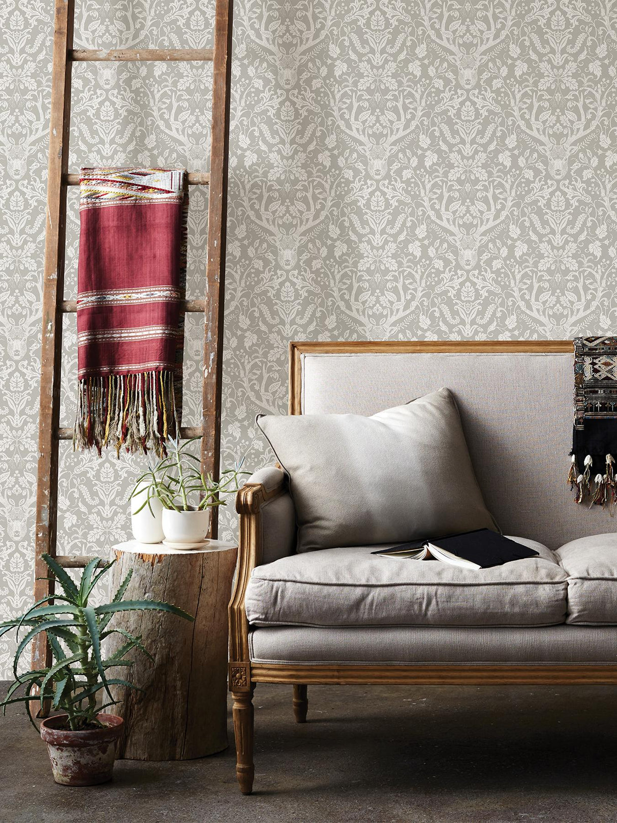 York Taupe Escape to the Forest Peel & Stick Wallpaper