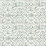 York Teal and Grey Landondale Peel & Stick Wallpaper