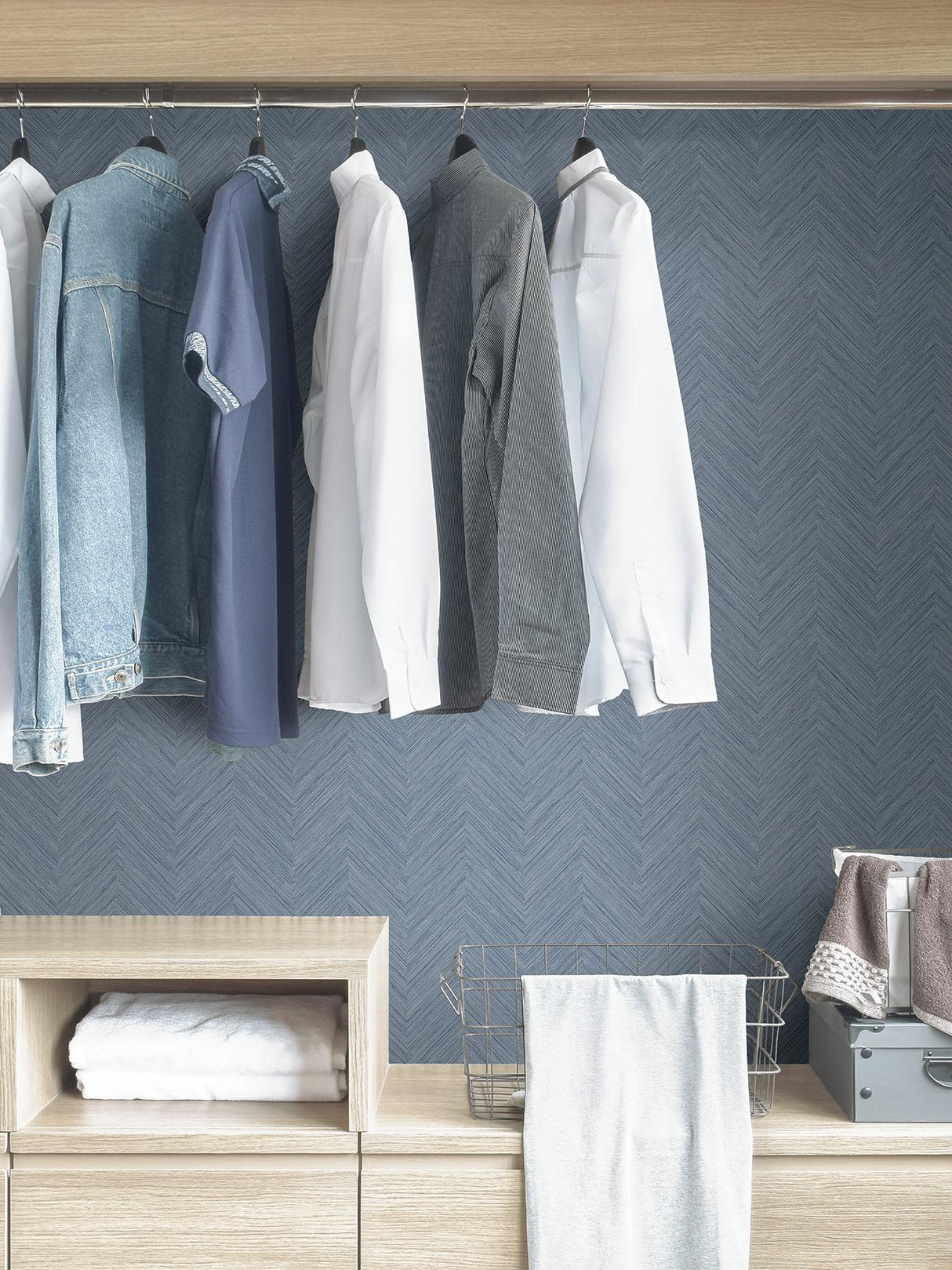 York Blue Sampson Peel & Stick Wallpaper