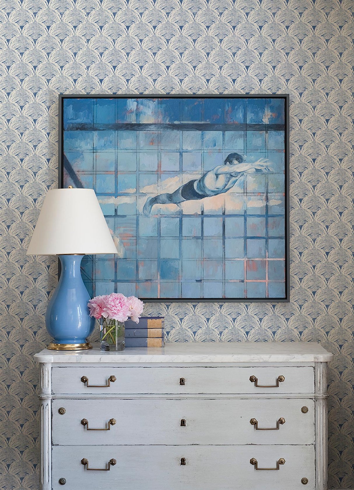 York Blue Manila Peel & Stick Wallpaper