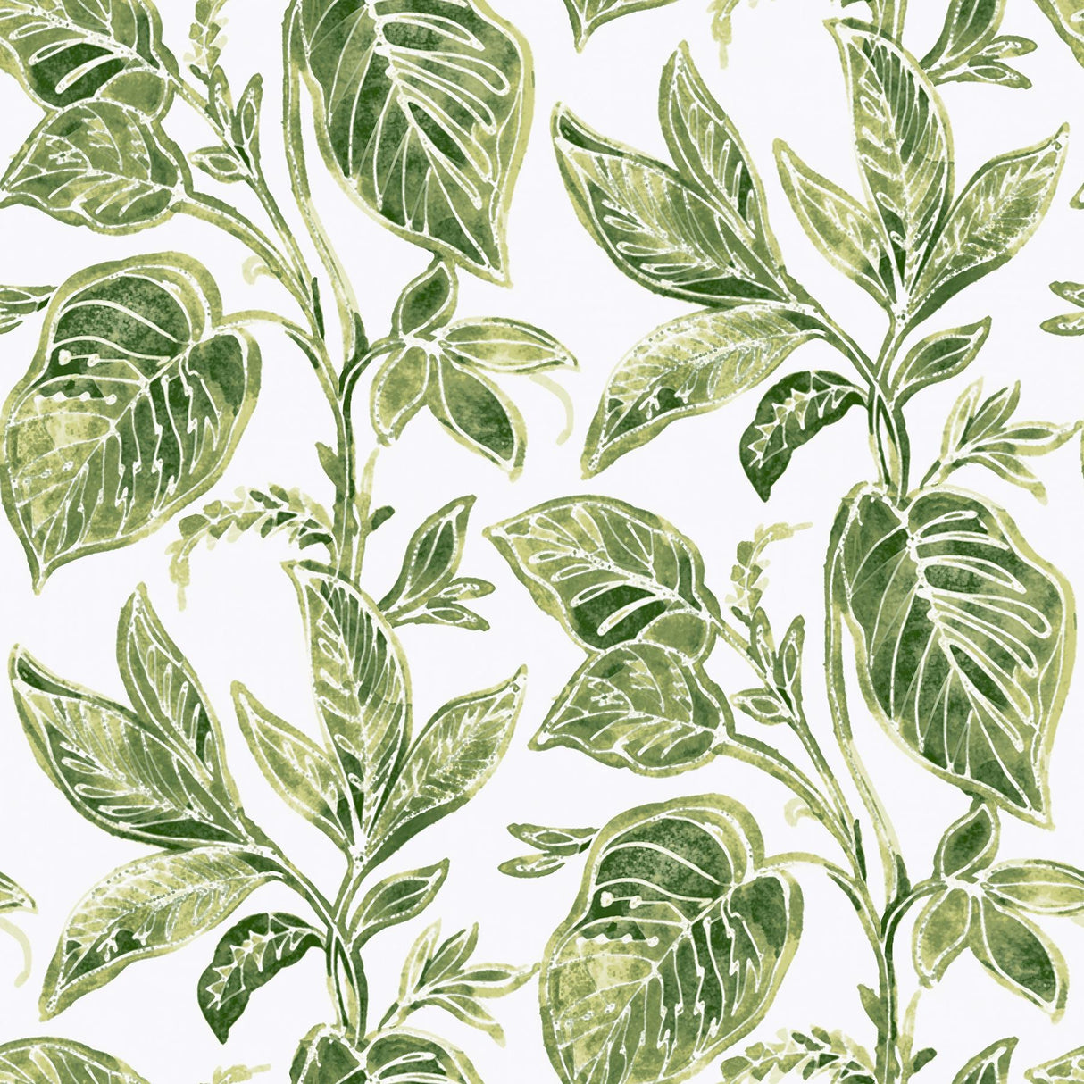 York Green Caryota Peel & Stick Wallpaper