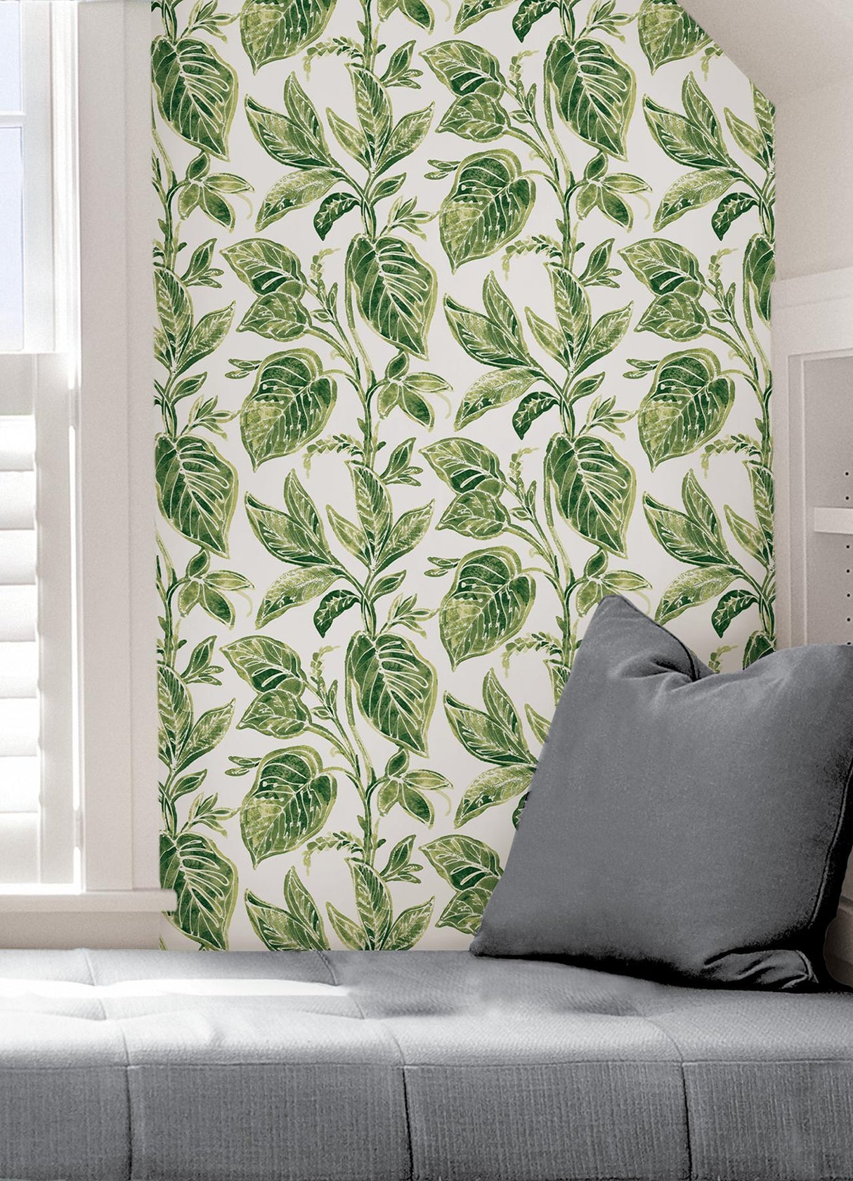 York Green Caryota Peel & Stick Wallpaper