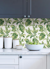 York Green Caryota Peel & Stick Wallpaper