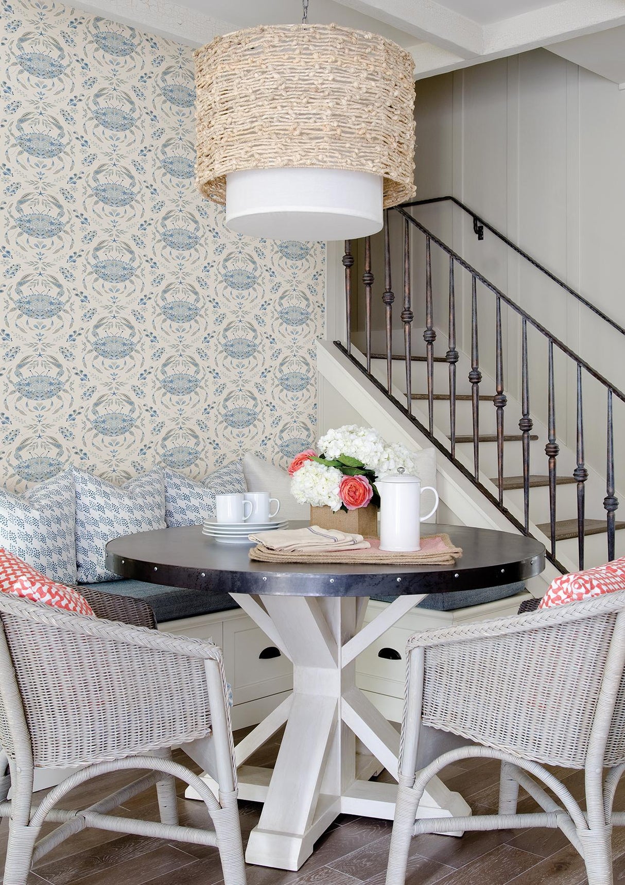 York Blue Shellby Peel & Stick Wallpaper