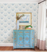 York Blue Shellby Peel & Stick Wallpaper