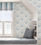 York Blue Shellby Peel & Stick Wallpaper