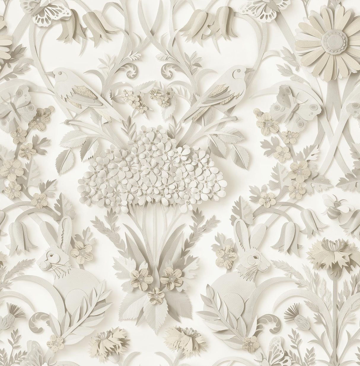 York Eloise Taupe Peel & Stick Wallpaper