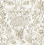 York Eloise Taupe Peel & Stick Wallpaper