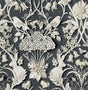 York Eloise Charcoal Peel & Stick Wallpaper