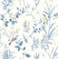 York Songbord Blue Peel & Stick Wallpaper