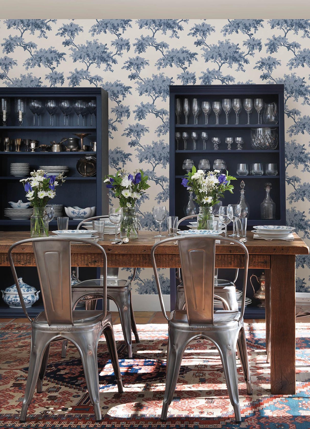 York Alder Denim Peel & Stick Wallpaper