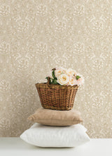 York Enchanted Taupe Peel & Stick Wallpaper