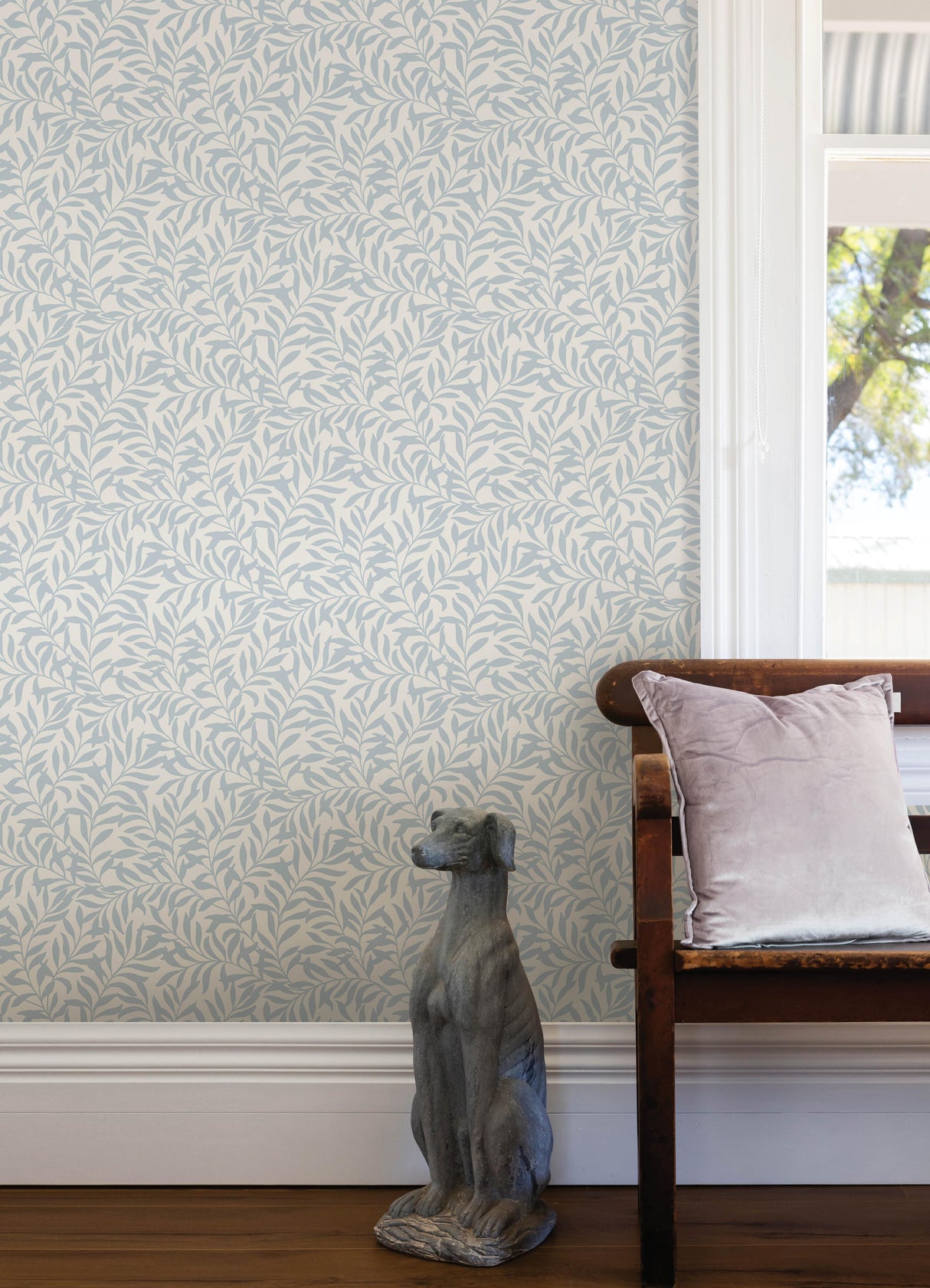 York Wisley Blue Peel & Stick Wallpaper