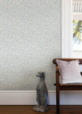York Wisley Blue Peel & Stick Wallpaper