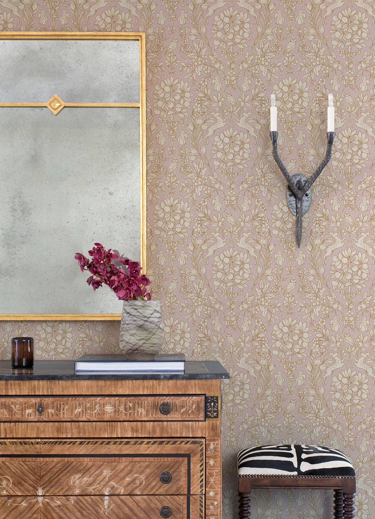 York Enchanted Blush Peel & Stick Wallpaper