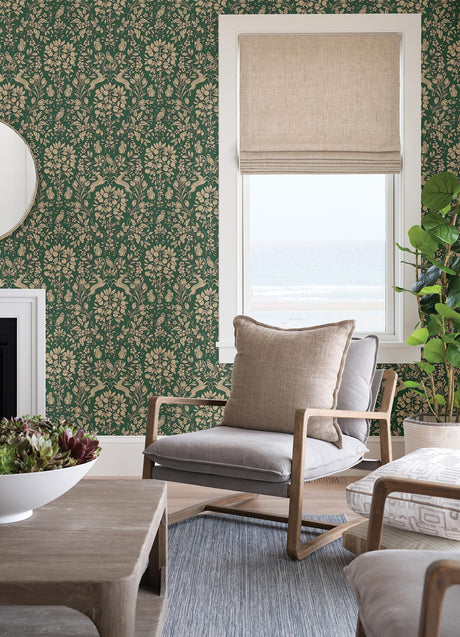 York Enchanted Emerald Peel & Stick Wallpaper