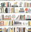 York Painterly Yellow Shelf Stories Novelty Peel & Stick Wallpaper