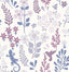 York Periwinkle Zoey Leaf Peel & Stick Wallpaper