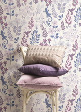 York Periwinkle Zoey Leaf Peel & Stick Wallpaper