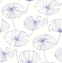 York Periwinkle Aya Flower Peel & Stick Wallpaper