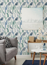 York Cool Multi Lenny Geometric Peel & Stick Wallpaper
