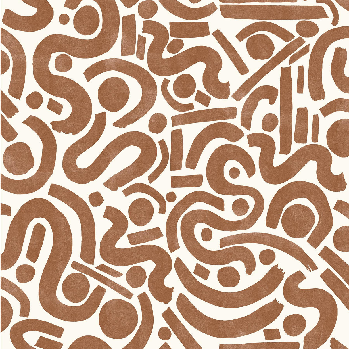 York Terracotta Edie Geometric Peel & Stick Wallpaper