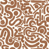 York Terracotta Edie Geometric Peel & Stick Wallpaper