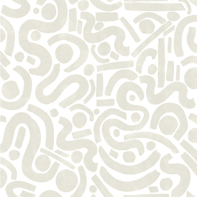 York Taupe Edie Geometric Peel & Stick Wallpaper
