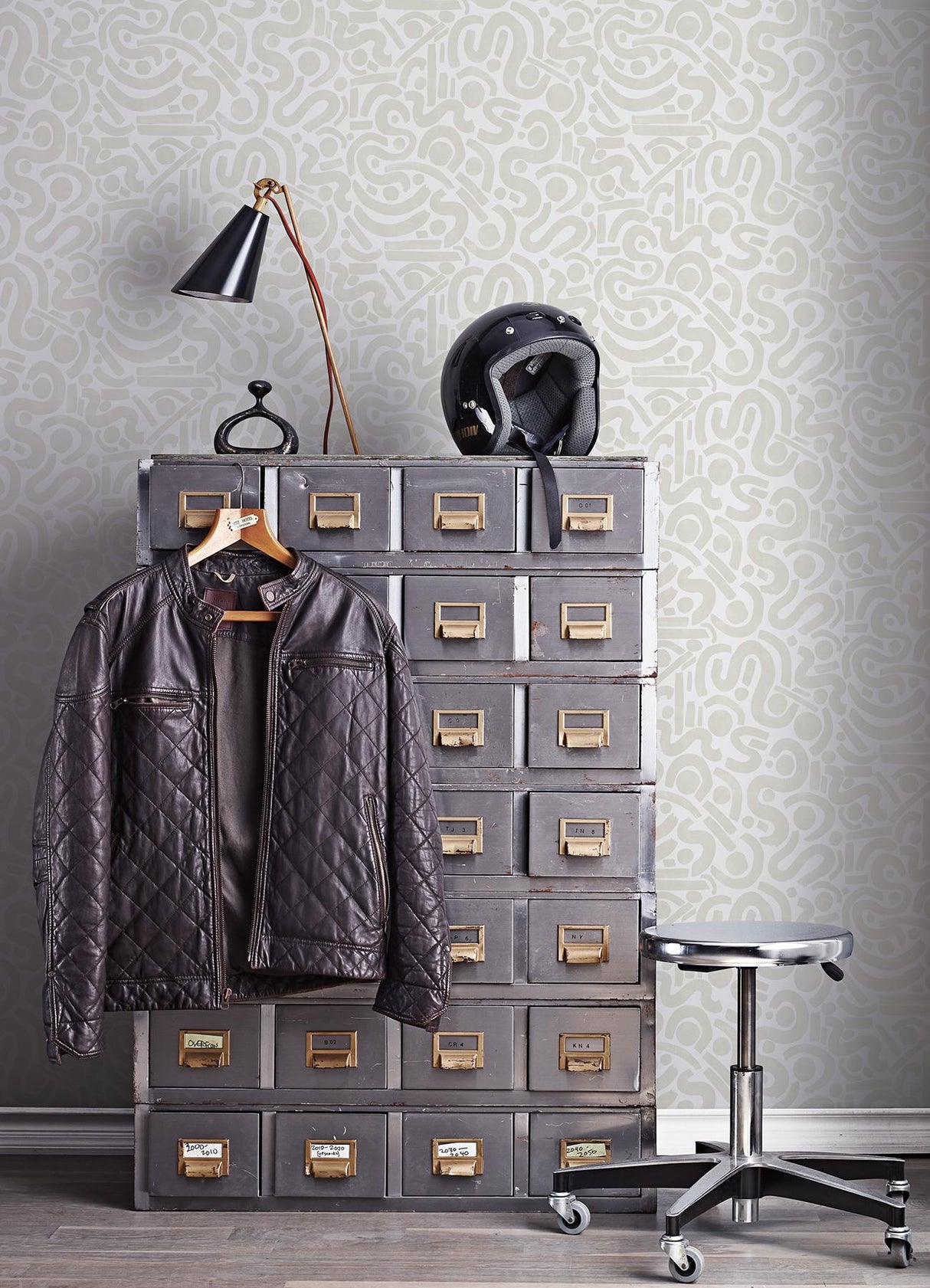 York Taupe Edie Geometric Peel & Stick Wallpaper