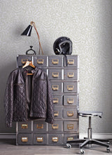 York Taupe Edie Geometric Peel & Stick Wallpaper