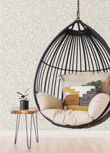 York Taupe Edie Geometric Peel & Stick Wallpaper