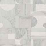 York Silver Margo Geometric Peel & Stick Wallpaper