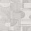 York Silver Margo Geometric Peel & Stick Wallpaper