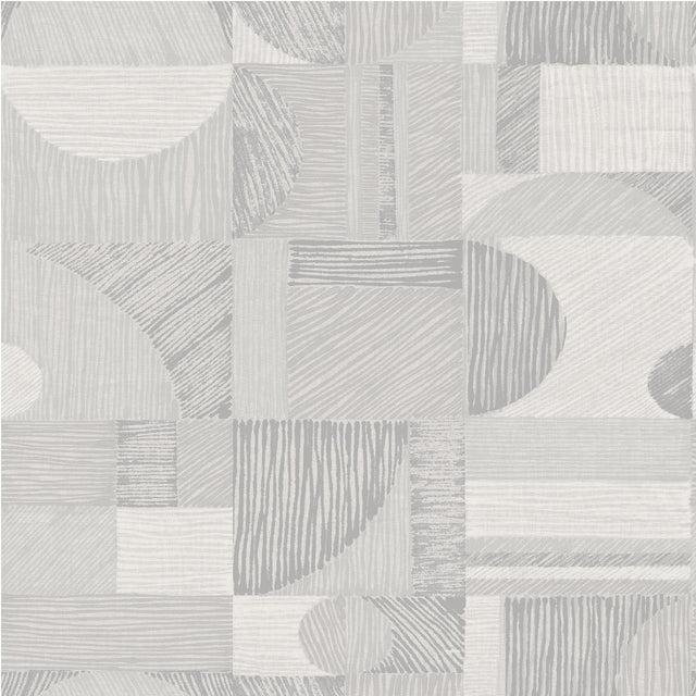York Silver Margo Geometric Peel & Stick Wallpaper