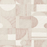 York Rose Gold Margo Geometric Peel & Stick Wallpaper