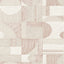 York Rose Gold Margo Geometric Peel & Stick Wallpaper
